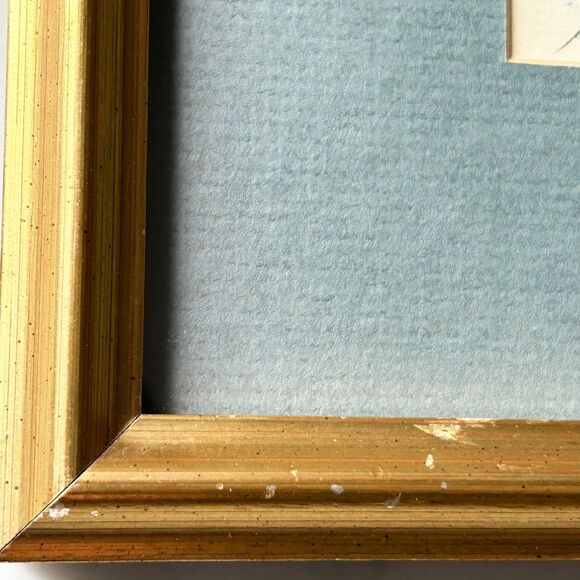 Vintage Mexican Feather Folk Art 3 Exotic Birds Matted Wood Frame 16" x 9.75" - Picture 10 of 10